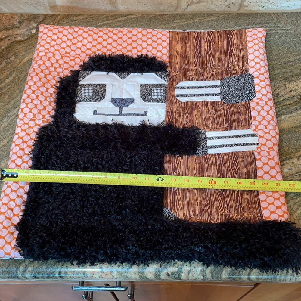 Big Fun Furry Handmade Bespoke Sloth Throw Pillow Cover 20